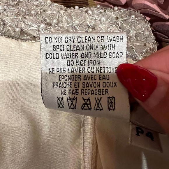 beaded silk cardigan vintage adrianna papell - Picture 6 of 7